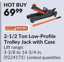 Princess Auto 2-1/2 Ton Low-Profile Trolley Jack with Case offer