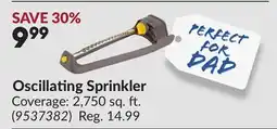 Princess Auto Oscillating Sprinkler offer