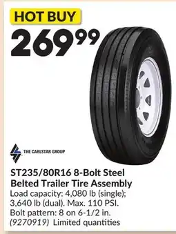 Princess Auto ST235/80R16 8-Bolt Steel Belted Trailer Tire Assembly offer