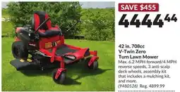Princess Auto 42 in. 708cc V-Twin Zero Turn Lawn Mower offer