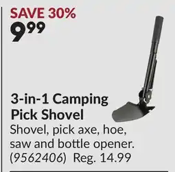 Princess Auto 3-in-1 Camping Pick Shovel offer