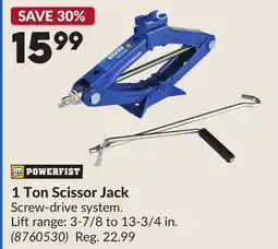 Princess Auto 1 Ton Scissor Jack offer