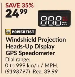 Princess Auto Windshield Projection Heads-Up Display GPS Speedometer offer