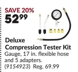 Princess Auto Deluxe Compression Tester Kit offer