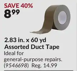 Princess Auto 2.83 in. x 60 yd Assorted Duct Tape offer
