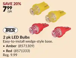 Princess Auto 2 pk LED Bulbs offer