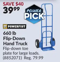 Princess Auto 660 lb Flip-Down Hand Truck offer