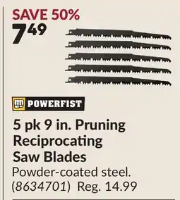 Princess Auto Pruning Reciprocating Saw Blades offer