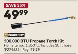 Princess Auto 500,000 BTU Propane Torch Kit offer