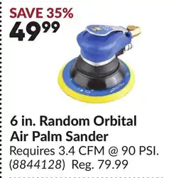 Princess Auto 6 in. Random Orbital Air Palm Sander offer