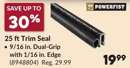 Princess Auto 25 ft Trim Seal offer