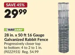 Princess Auto 28 in. x 50 ft 16 Gauge Galvanized Rabbit Fence offer