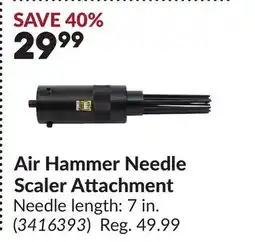 Princess Auto Air Hammer Needle Scaler Attachment offer