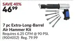 Princess Auto 7 pc Extra-Long-Barrel Air Hammer Kit offer