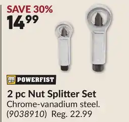 Princess Auto 2 pc Nut Splitter Set offer
