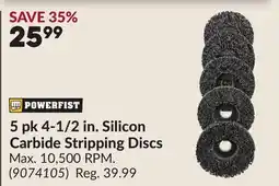 Princess Auto 5 pk 4-1/2 in. Silicon Carbide Stripping Discs offer