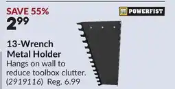 Princess Auto 13-Wrench Metal Holder offer
