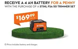 Princess Auto STIHL FSA 50 TRIMMER SET offer
