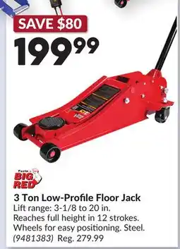 Princess Auto 3 Ton Low-Profile Floor Jack offer