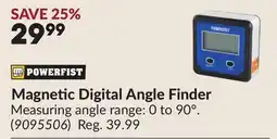 Princess Auto Magnetic Digital Angle Finder offer