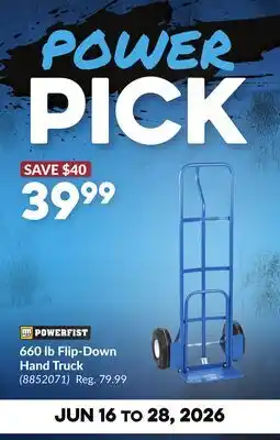 Princess Auto 660 lb Flip-Down Hand Truck offer