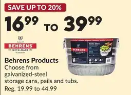 Princess Auto Behrens Products offer