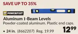 Princess Auto Aluminum I-Beam Levels offer