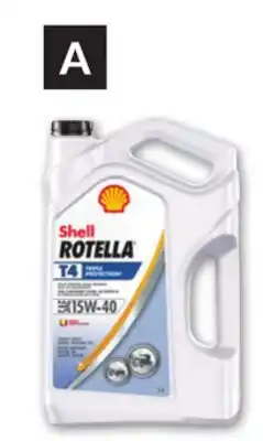 Princess Auto Shell ROTELLA T4 Triple Protection Heavy Duty Conventional Engine Oils offer