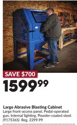 Princess Auto Large Abrasive Blasting Cabinet offer