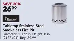 Princess Auto Tabletop Stainless-Steel Smokeless Fire Pit offer