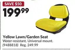 Princess Auto Yellow Lawn/Garden Seat offer