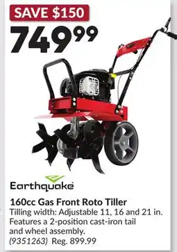 Princess Auto 160cc Gas Front Roto Tiller offer