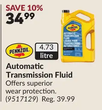 Princess Auto Automatic Transmission Fluid offer