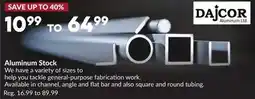 Princess Auto Aluminum Stock offer