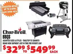 Len's Mill Stores Char-Broil BBQS offer