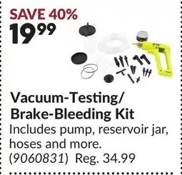 Princess Auto Vacuum-Testing/ Brake-Bleeding Kit offer