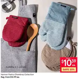 Kitchen Stuff Plus Harman Pantry Chambray Collection offer