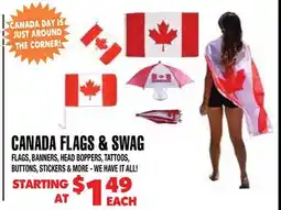 Len's Mill Stores CANADA FLAGS & SWAG offer