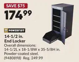 Princess Auto 14-1/2 in. End Locker offer