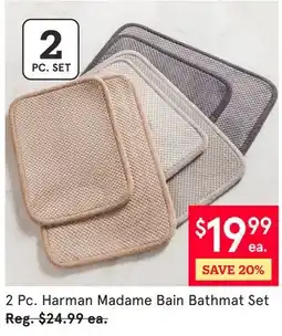 Kitchen Stuff Plus 2 Pc. Harman Madame Bain Bathmat Set offer