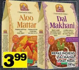 Supermarché PA REPAS INDIENS TAJ MAHAL | Indian Meals offer