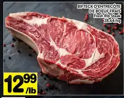 Supermarché PA BIFTECK D'ENTRECÔTE DE BOEUF FRAIS | Fresh Rib Steak offer