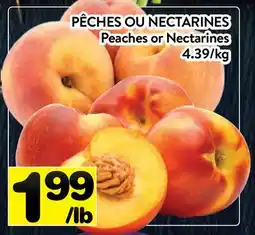 Supermarché PA PÊCHES OU NECTARINES | Peaches or Nectarines offer