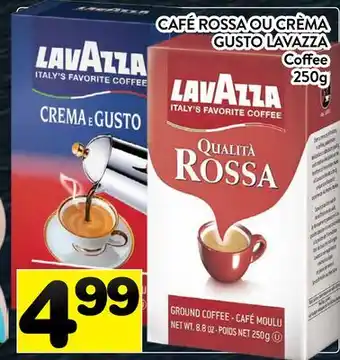 Supermarché PA CAFÉ ROSSA OU CRÈMA GUSTO LAVAZZA | Coffee offer