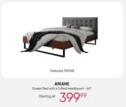 Meubles RD ARIANE Queen Bed with a Tufted Headboard - 60 offer