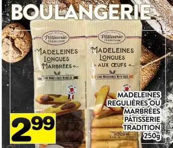Supermarché PA MADELEINES REGULIERES OU MARBREES PATISSERIE TRADITION offer