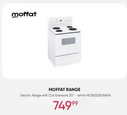 Meubles RD Moffat Range White 30 Electric Coil elements - MCBS525DNWW offer
