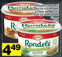 Supermarché PA FROMAGE RONDELÉ TAIL DE GOURONNE & FINES HERBES OU NOIX DE DORDOGNE | Cheese offer