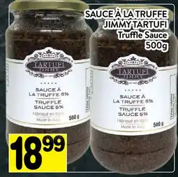 Supermarché PA SAUCE À LA TRUFFE JIMMY TARTUFI | Truffle Sauce offer