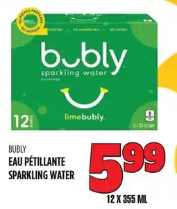 Marches Tau BUBLY EAU PÉTILLANTE SPARKLING WATER offer
